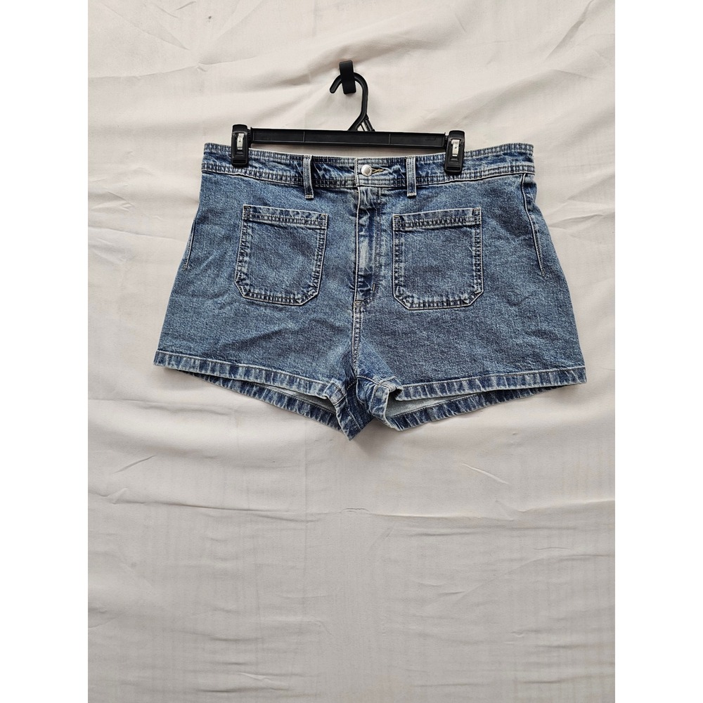 Universal Thread Womens Sailor Shorts Blue Cotton Blend Casual Size 16